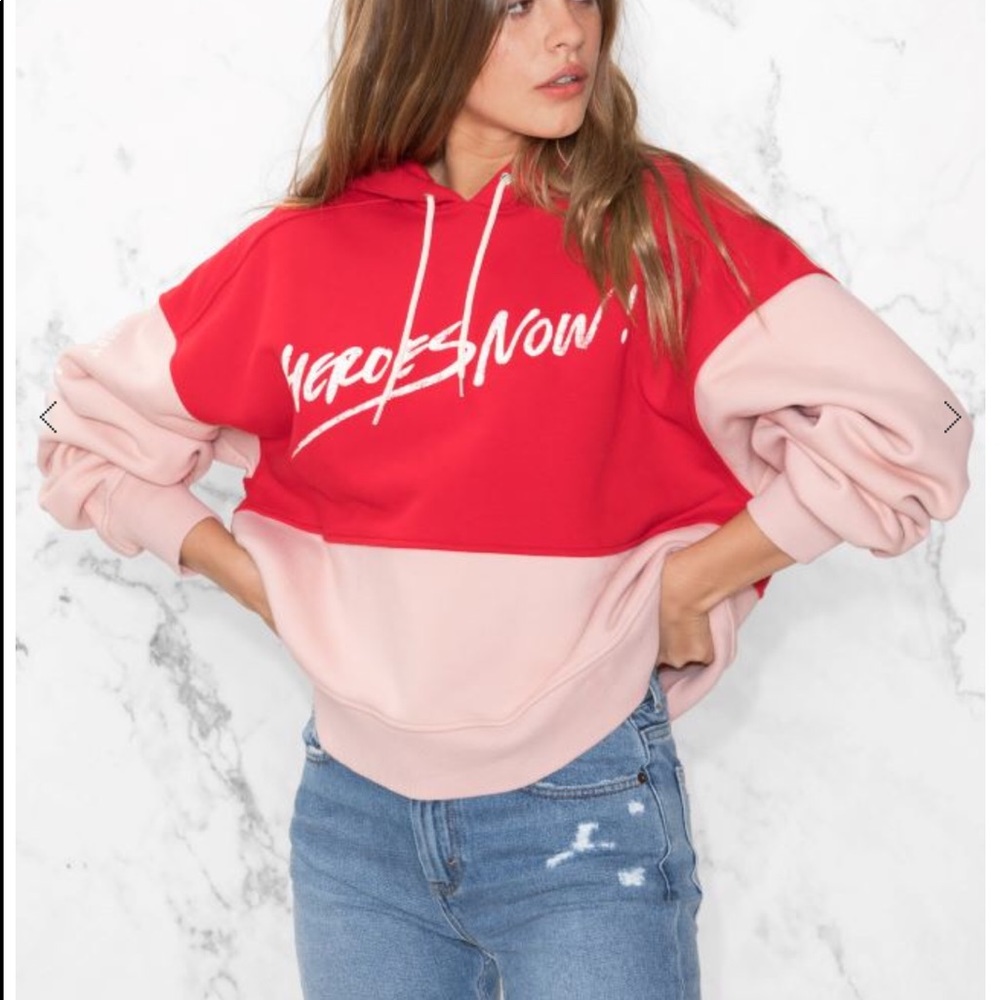 & other stories}• NWOT Heros now cropped hoodie